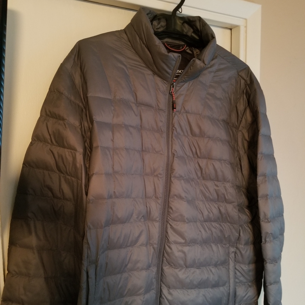 Silver Grey Puffer Jacket